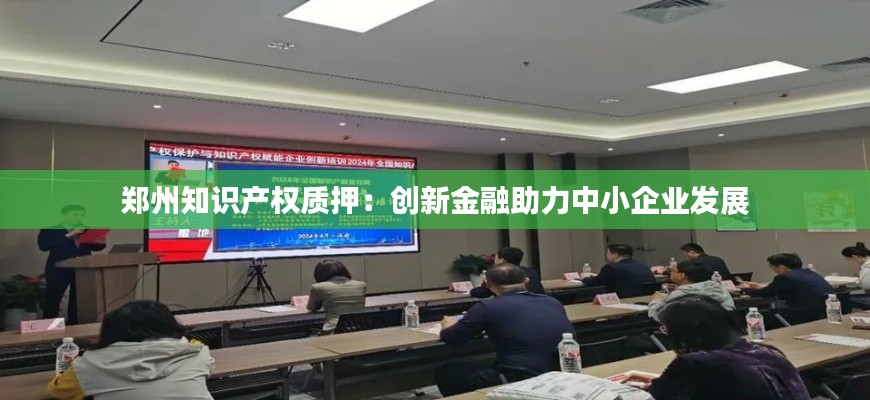 郑州知识产权质押:创新金融助力中小企业发展