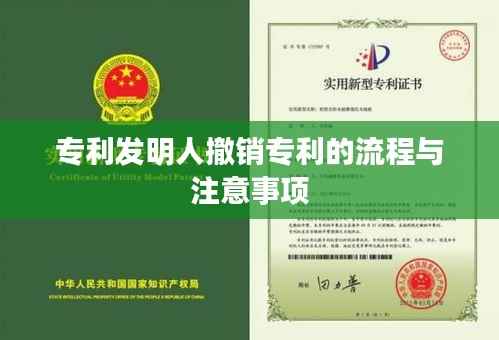 专利发明人撤销专利的流程与注意事项