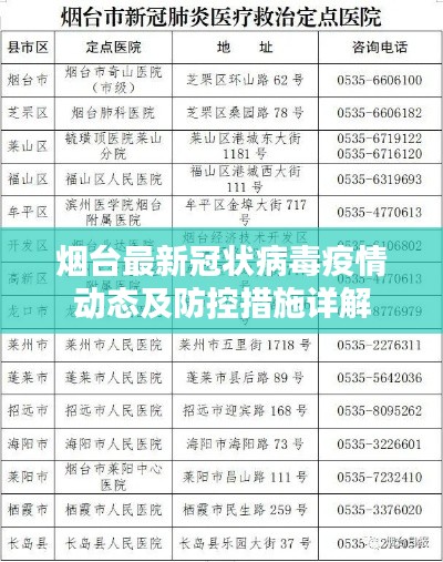 烟台最新冠状病毒疫情动态及防控措施详解