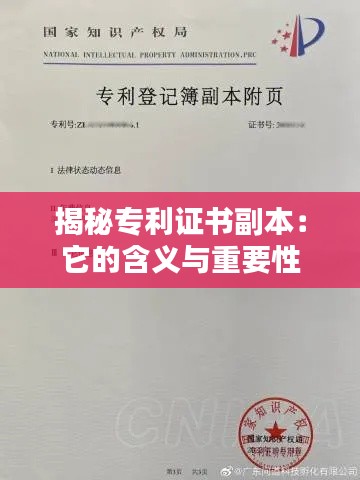揭秘专利证书副本:它的含义与重要性