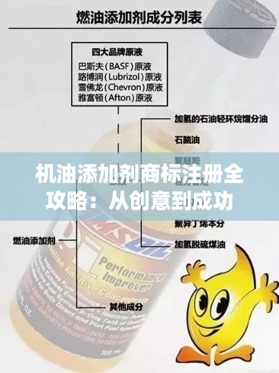 机油添加剂商标注册全攻略:从创意到成功