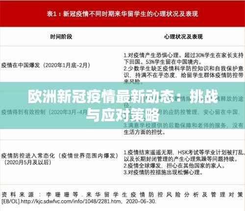 欧洲新冠疫情最新动态:挑战与应对策略