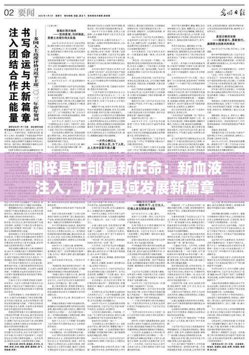 桐梓县干部最新任命:新血液注入,助力县域发展新篇章