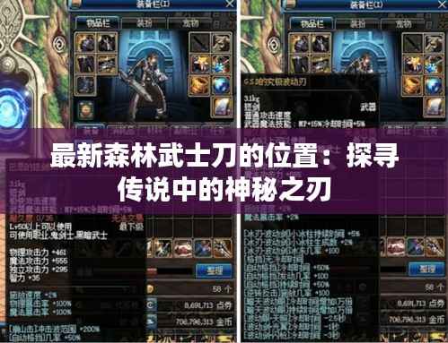 最新森林武士刀的位置:探寻传说中的神秘之刃