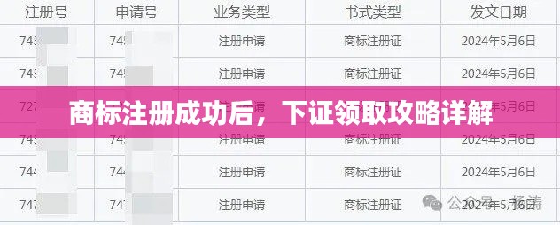 商标注册成功后,下证领取攻略详解