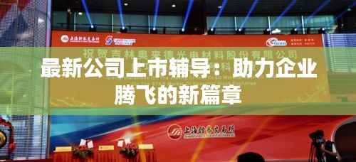 最新公司上市辅导:助力企业腾飞的新篇章