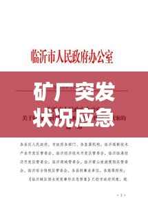 矿厂突发状况应急预案,全面应对,保障安全稳定!