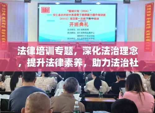 法律培训专题,深化法治理念,提升法律素养,助力法治社会建设之路