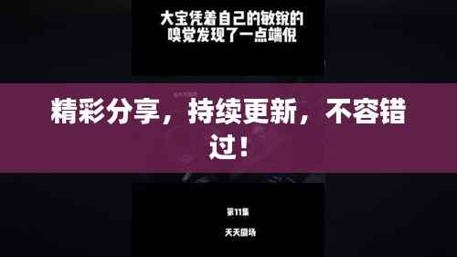 精彩分享,持续更新,不容错过!