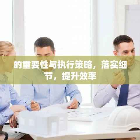 的重要性与执行策略,落实细节,提升效率