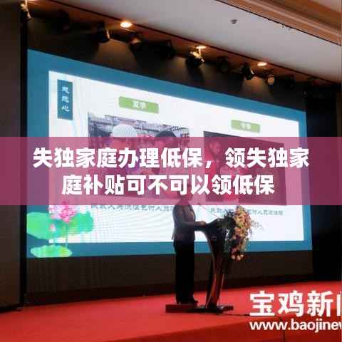 失独家庭办理低保,领失独家庭补贴可不可以领低保