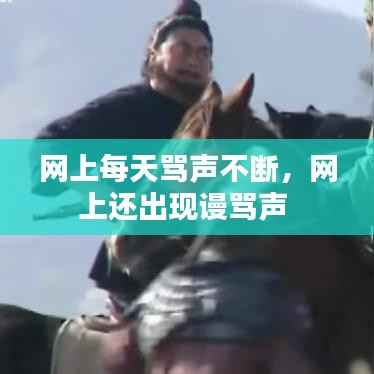 网上每天骂声不断,网上还出现谩骂声