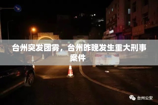 台州突发团雾,台州昨晚发生重大刑事案件