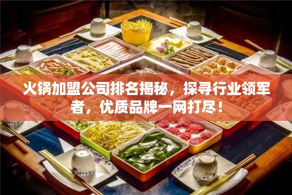 火锅加盟公司排名揭秘,探寻行业领军者,优质品牌一网打尽!
