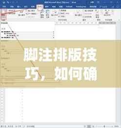 脚注排版技巧,如何确保连续页码与高效应用?