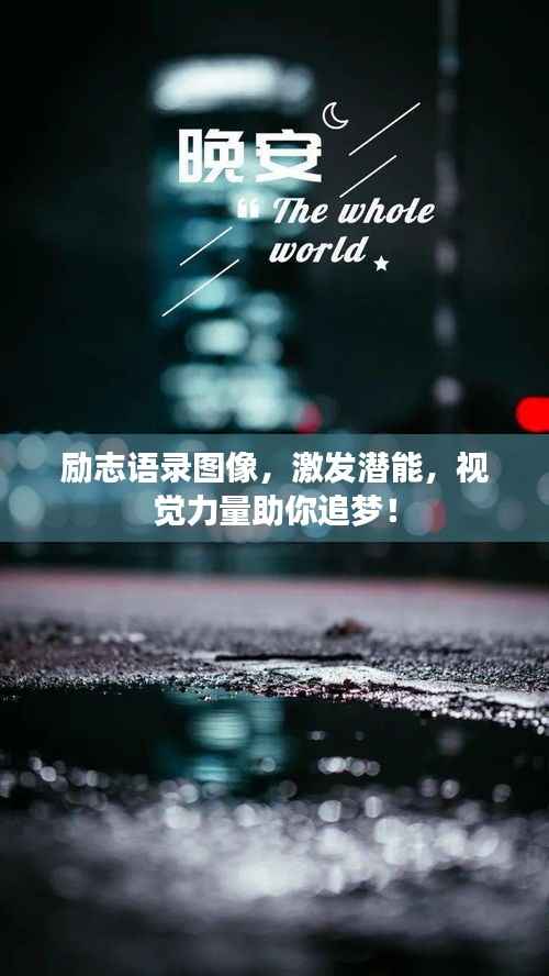 励志语录图像,激发潜能,视觉力量助你追梦!