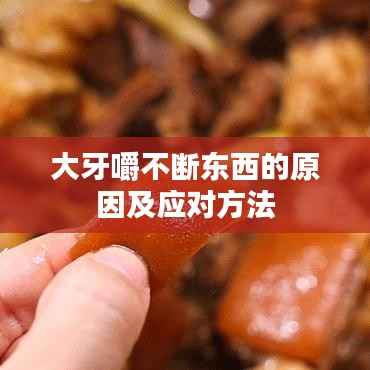 大牙嚼不断东西的原因及应对方法