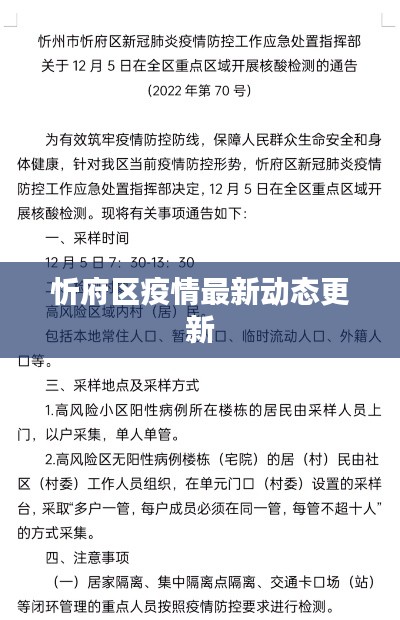 忻府区疫情最新动态更新
