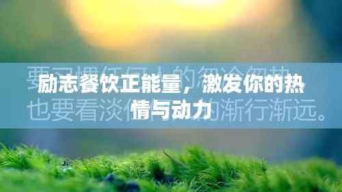 励志餐饮正能量,激发你的热情与动力