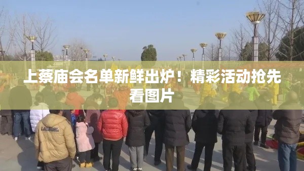 上蔡庙会名单新鲜出炉!精彩活动抢先看图片