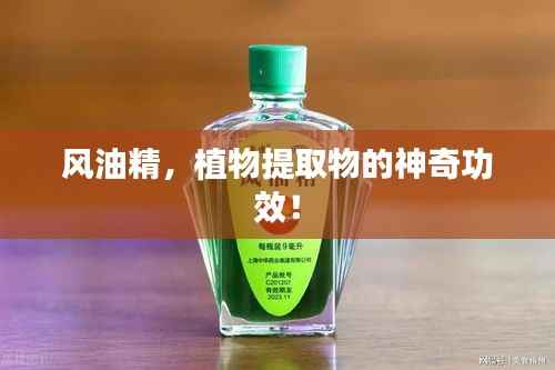 风油精,植物提取物的神奇功效!
