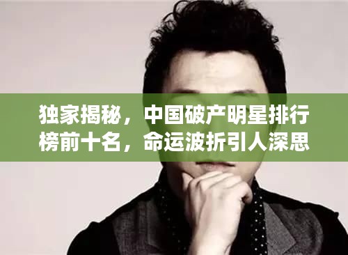独家揭秘,中国破产明星排行榜前十名,命运波折引人深思