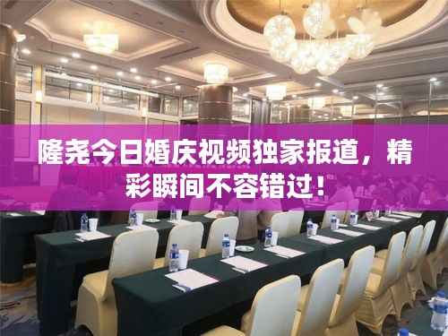 隆尧今日婚庆视频独家报道,精彩瞬间不容错过!