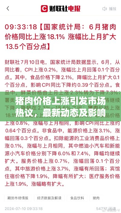 猪肉价格上涨引发市场热议，最新动态及影响分析