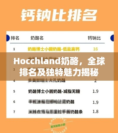 Hocchland奶酪,全球排名及独特魅力揭秘