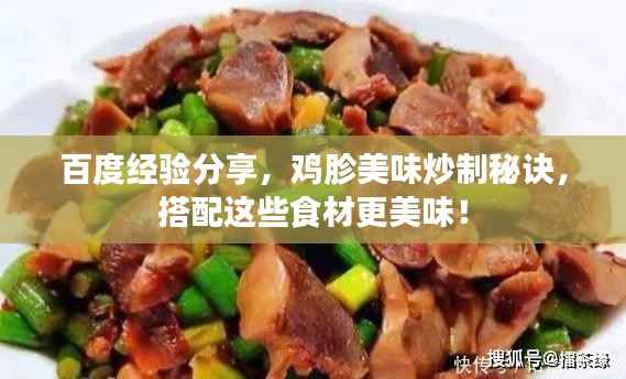 百度经验分享，鸡胗美味炒制秘诀，搭配这些食材更美味！