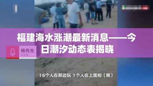 福建海水涨潮最新消息——今日潮汐动态表揭晓