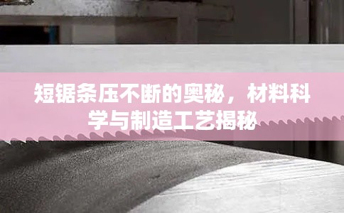 短锯条压不断的奥秘,材料科学与制造工艺揭秘