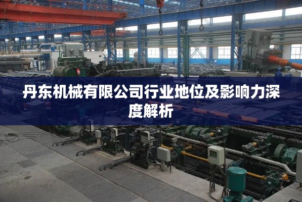 丹东机械有限公司行业地位及影响力深度解析