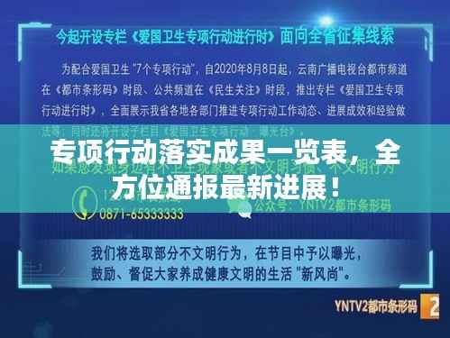 专项行动落实成果一览表,全方位通报最新进展!